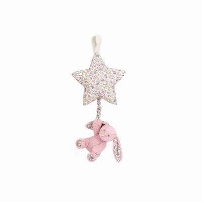 Jellycat Blossom Tulip Bunny Star Musical Pull USA | 40318JDCQ